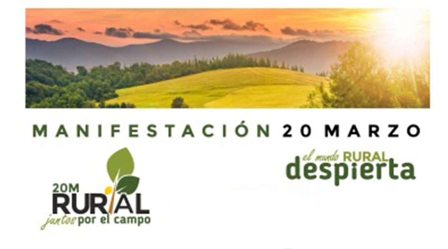 El 20 de marzo manifestación en defensa del mundo rural