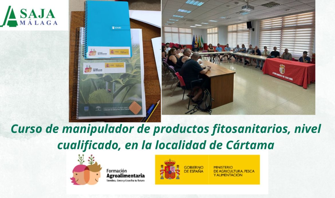 Curso de manipulador de productos fitosanitarios, nivel cualificado, en la localidad de Cártama