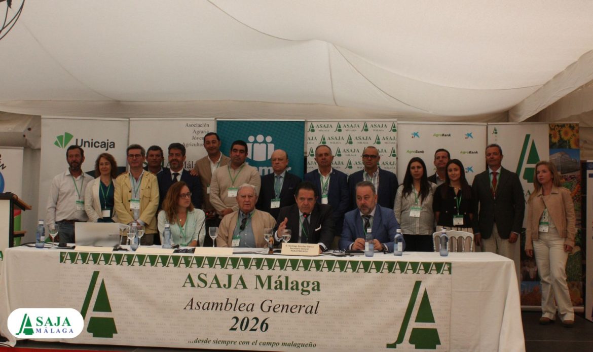 ASAJA Málaga reelige por aclamación a Baldomero Bellido y renueva su dirección para blindar la defensa del campo